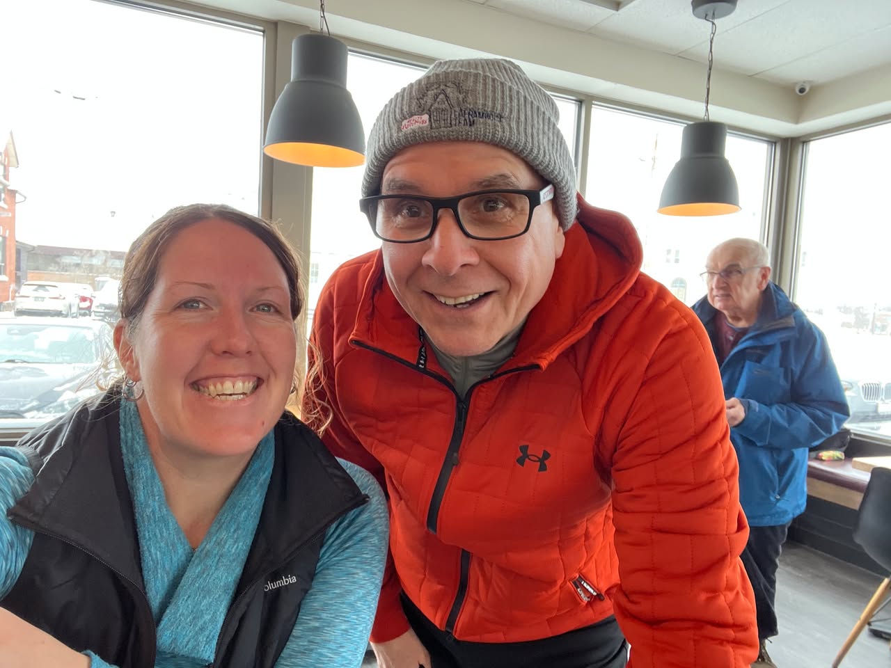 Paul Meyers and Laurel Myers at a BNI 1-2-1 meeting in North Bay